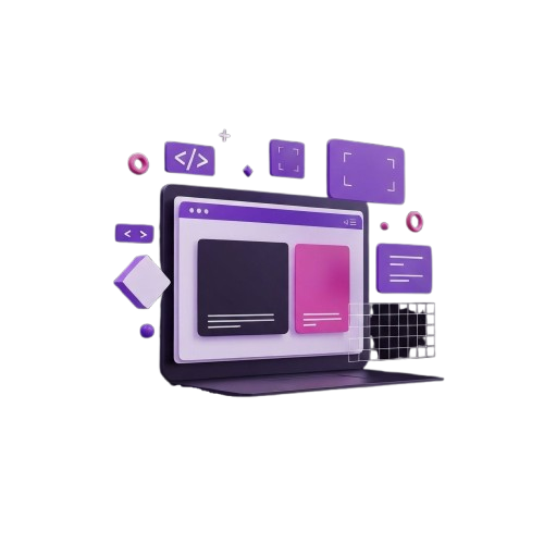 Professioneel webdesign illustratie